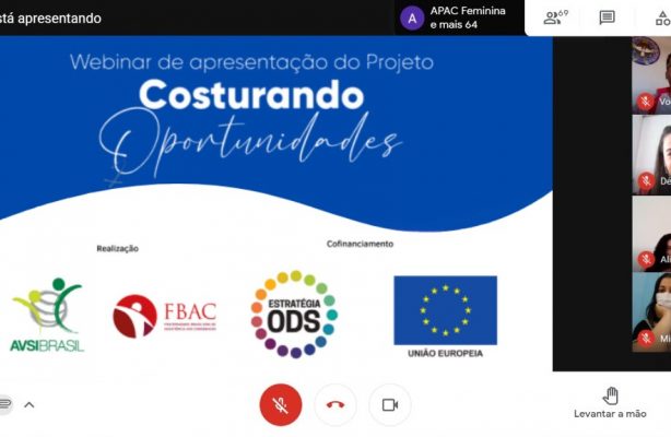 thumbnail de Projeto Costurando Oportunidades inaugura atividades com o primeiro webinar sobre a Agenda 2030 para funcionários de APACs femininas