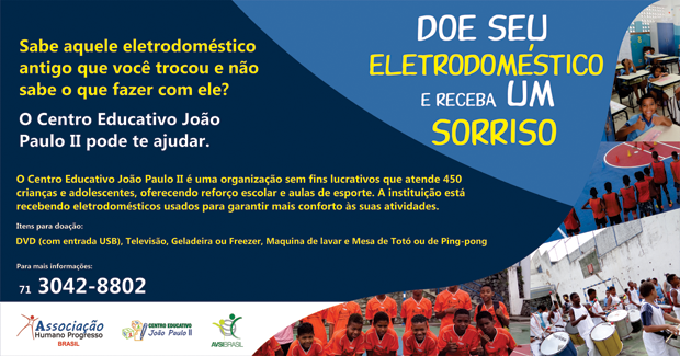 thumbnail de Campanha: Doe seu eletrodoméstico e receba um sorriso