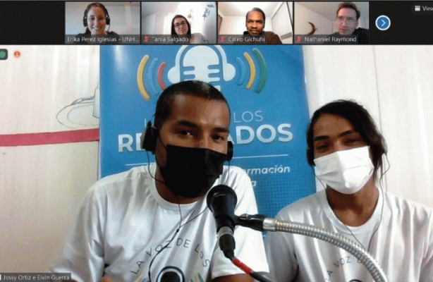 thumbnail de Voluntários da rádio La Voz de los Refugiados participam como mediadores em workshop virtual internacional